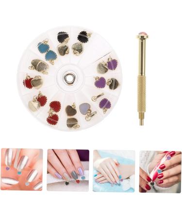 Ipetboom 1 Set Nail Pendant Nail Tools Nail Jewelry Pendant Hand Drill for Tips Nail Piercing Tool Resin Nail Charms Nail Dangle Diy Decor Nail Art Jewelry Dangle Perforation Decorate Alloy 8x8cm Colorful - Buy Online on GoSupps.com