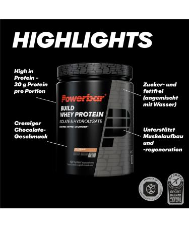  Powerbar Powerbar Black Line - Build Whey Protein - Chocolate - 572 g - Vegetarian protein powder - Buy Online on GoSupps.com