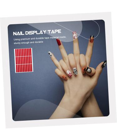 minkissy 5 Sets Display Board Tape Double Adhesive Manicure Tape Nail Pusher Removable Mounting Tape Nail Art Showing Tape Nail Display Stand Strip Adhesive Tape Crystal Accessories 5.9x1x0.2cm - Buy Online on GoSupps.com