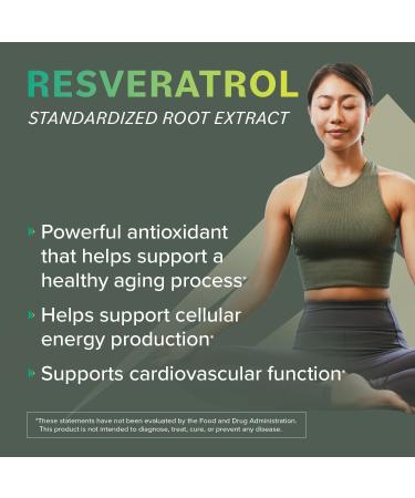 Prominent Nutrition Resveratrol Supplement Anti-Aging and Immune Support 98% Pure Trans-Resveratrol Supplement 500 mg 30 Day Supply - 1 Pack 60 Count (Pack of 1) - Buy Online on GoSupps.com