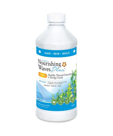 Dr. Klein's Nourishing Waves Plus Liquid. Hair Skin and Nails Vitamins. Helps Maintain Healthy Hair Skin and Nails with Biotin Vitamin B Complex with B1 B3 B6. Thyroid Support Supplement With Kelp Iodine & Silicon. 450 ml (Pack of 1)