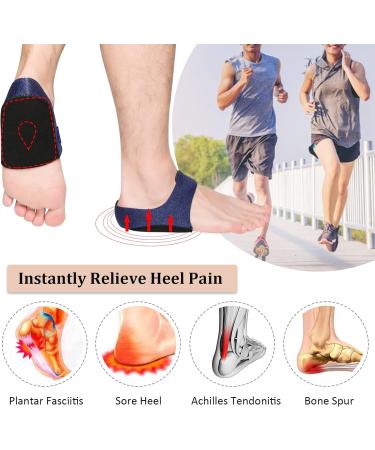Shop Hedge Cushion - 4PCs Gel Heel Protection Pads for Heel Pain & Plantar Fasciitis Relief | Silicone Heel Socks for Cracked Heels - Buy Online on GoSupps.com