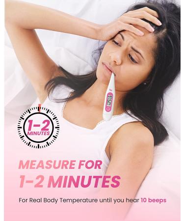 Digital Basal Thermometer - Accurate Baby Fever Thermometer - High-Precision Oral Thermometer for Pregnancy & Natural Family Planning - Buy Online on GoSupps.com
