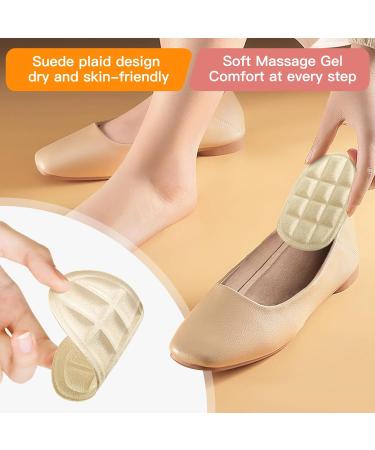 Heel Cushions for Pain Relief | Comfort Pads & Inserts for Men & Women | Beige Heel Cups for High Heels & Plantar Fasciitis (2 Pairs - Buy Online on GoSupps.com