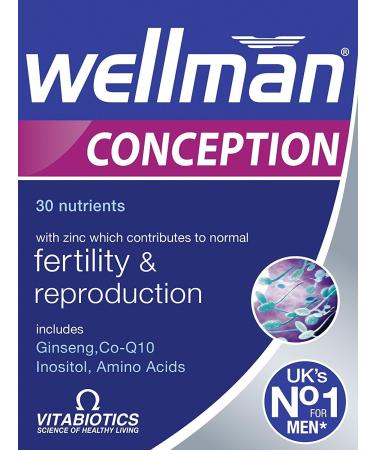 Vitabiotics Wellman Conception 30 Tablets - Boost Fertility & Reproductive Health - Buy Online on GoSupps.com