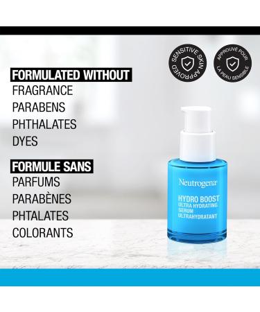 Neutrogena Hydro Boost Ultra Hydrating Serum Hyaluronic Acid Amino Acids Electrolytes Acne Dry & Sensitive Skin 29mL New - Buy Online on GoSupps.com