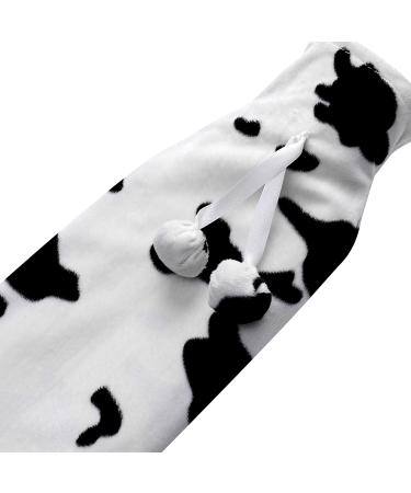 Hot water bottle 2 liters XXL hose with cover lid extra long 72 cm bed bottle new (cow)