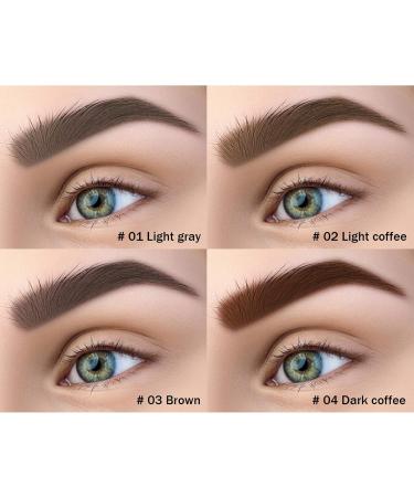 ONLYOILY Eyebrow Pencil Semi-Permanent Eyebrow Gel Makeup Pencil Waterproof Transfer-Free Long-Lasting (03) - Buy Online on GoSupps.com