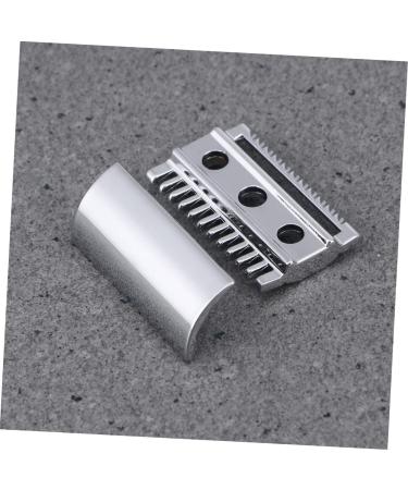 Hapinary Long-Lasting Metal Safety Razor Head | Replacement for Electric Shavers | Robust Men's Grooming Tool with Wooden Bracket - Buy Online on GoSupps.com