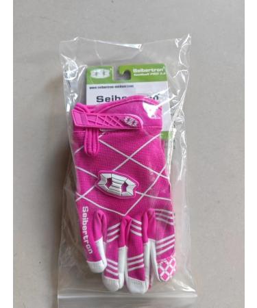 Seibertron Pro 3.0 Elite Ultra-Stick American Football Gloves for Youth & Adult - Pink  - Buy Online on GoSupps.com