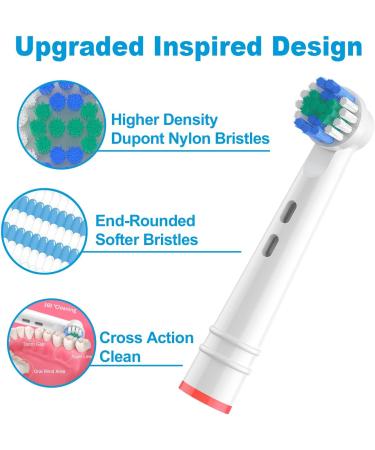 16 Packs Replacement Toothbrush Heads Compatible with Oral-B Electric Toothbrush Heads Refills Fits most Oral-B 7000/ Pro 1000/9600/500/3000/8000-Precision Clean - Buy Online on GoSupps.com