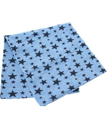 Kids Cotton Multi-Use Neck Warmer Scarf Hat Bandana - Blue Stars - Buy Online on GoSupps.com