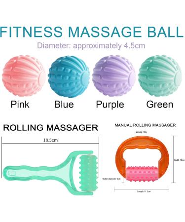Tiuxiu Massage Ball Set - Hedgehog Balls for Muscle Relief | Foot Back Leg & Hand Massage | International Shipping - Buy Online on GoSupps.com