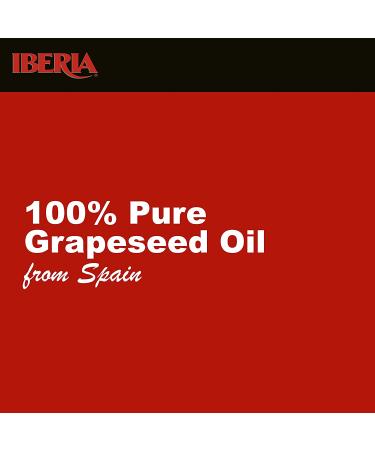 Iberia All Natural Grapeseed Oil 34 fl. oz. - Pure and Cold Pressed - Buy Online on GoSupps.com