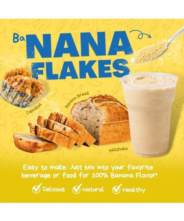 Prebiotic Nana Flakes 100% Pure Banana Flakes Medical Food Powder Decrease Fat Intake & Natural Remedy for Diarrhea & Heart Burn - Great Source of Fiber - Single Serve (100 Packets) Prebiotic 100 Single Serve Packets - Buy Online on GoSupps.com