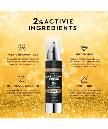 Deep Wrinkle Cream - Advanced Anti-Wrinkle Treatment for Men & Women | Firming & Moisturizing Face Cream for Youthful Skin - Buy Online on GoSupps.com