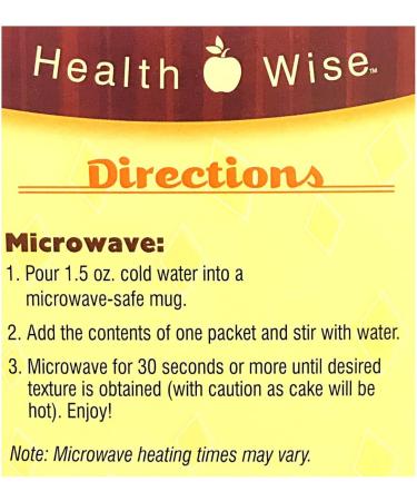 Fit Wise - High Protein Diet Mug Cake | Chocolate Caramel Flavor | Low Calorie Low Carb Diet Dessert by Healthwise - Buy Online on GoSupps.com