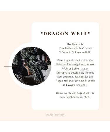  Tea of Dreams Organic Green Tea | Chinese Dragon Tea | Long Jing | Lung Jing | Loose Tea | 50g - Buy Online on GoSupps.com