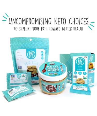 BHU Keto Bites Variety Pack - Organic Low Net Carb, Low Sugar Snack with Clean Gluten Free Ingredients - 24 Individually Wrapped Snacks - Buy Online on GoSupps.com