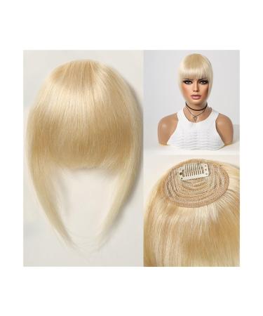 Bangs Hair Human Hair Bangs Fringe Hairpieces Blunt Cut Natural Air Bangs Over Head Clip In Hair Extensions Black Brown Remy Hair for Women Hair Extensions(HLH1005-5)