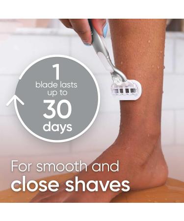 Gillette Venus Extra Smooth Charcoal Women's Razor Handle with 4 Blade Refills - Buy Online on GoSupps.com