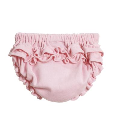 City Threads Baby Girl 100% Soft Cotton Ruffle Diaper Cover Bloomers Made USA 0/3 M Pink