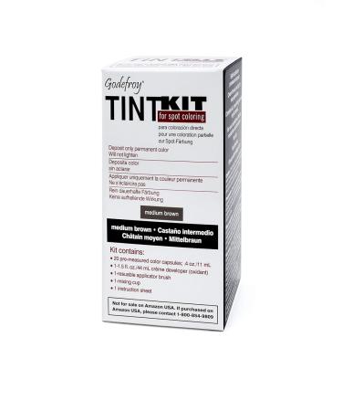 Godefroy Tint Kit Medium Brown - Professional Eyebrow & Beard Color (23 Pieces) for International Shipping - Buy Online on GoSupps.com