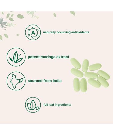 Micro Ingredients Moringa Oleifera 1000mg 240 Caplets - Whole Leaf Extract Green Superfood Supplement | Non-GMO, Gluten-Free | 240 Count Pack - Buy Online on GoSupps.com