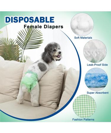 Buy PET Soft Disposable Diapers for Dogs & Cats | 24 Adjustable XS Diapers for Bitches - Perfect Fit & Comfort - Buy Online on GoSupps.com
