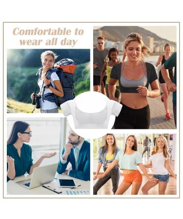 6 Pieces Breathable Weld-Resistant Armpit Vests for Women & Girls - Washable Forearm Welding Protection in White Black & Skin Color - Buy Online on GoSupps.com