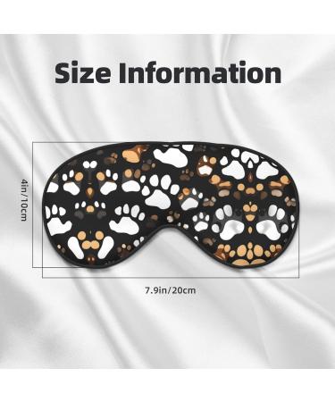 Dog Paw Print Print Unisex Sleeping Eye Mask Soft Comfortable Light-Blocking Eye Mask - Buy Online on GoSupps.com