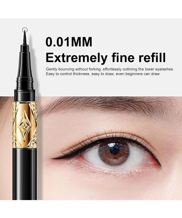 Black Eyeliner | Waterproof Eyeliner Pencil Eye Makeup Black Eyeliner Pencils with Ultra Fine Brush Tip Pen Glides on Smoothly Creates Bold & Defined Lines 1g Muflydo - Buy Online on GoSupps.com