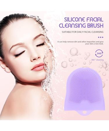 Cleaning Brush 3pcs Brush Blackhead Exfoliating Scrubber Massager Silicone Care Skin Dry Tool Pad Cleaning Purple Scrubber Facial Cradle Delicate Violet Cleanser Handheld Sensitive (Size : 11.8X10 11.8X10CMx4pcs - Buy Online on GoSupps.com