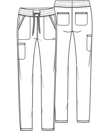 Women's Stretchy Knit Drawstring Scrub Pants CK095 - Small, Black - Buy Online on GoSupps.com