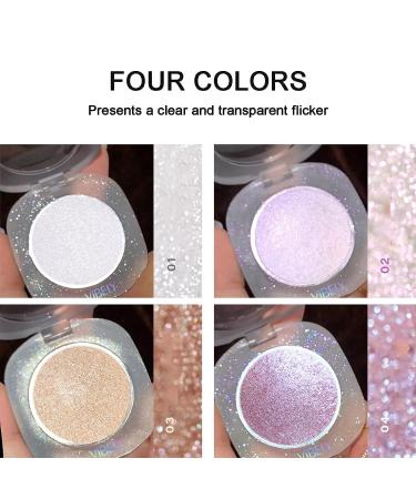Shiny Diamond Highlight Makeup Contour Powder - Glitter Face Illuminator Palette (Sunkissed) - Buy Online on GoSupps.com