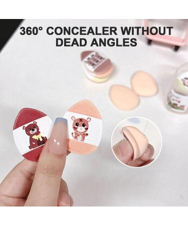 lyanny Powder Puff for Makeup | Reusable Makeup Puff for Face Water Drop Shape Design Makeup Blender Sponge Thumb Powder Puff for Women - Buy Online on GoSupps.com