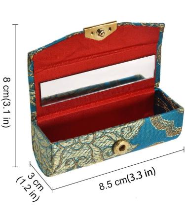 Comicfs 12pcs Lipstick Case Set Stylish Mirror & Satin Silky Fabric in Assorted Colors | Perfect Jewelry Box for Makeup Lovers - Buy Online on GoSupps.com