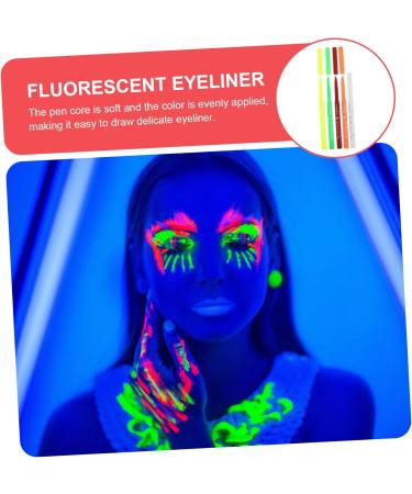 Gogogmee 5pcs Halloween Paint Pen Fluorescence Eyeliner Pen Women Makeup Tool Eye Liner Eye Line Pen Plastic - Buy Online on GoSupps.com