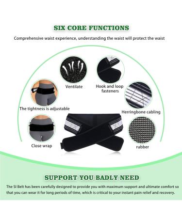 Si Belt - Sacroiliac Belt for Back Pain Relief | Dainley Sciatica Belt for Men & Women - Alleviate Pelvis & Lumbar Pain - Buy Online on GoSupps.com