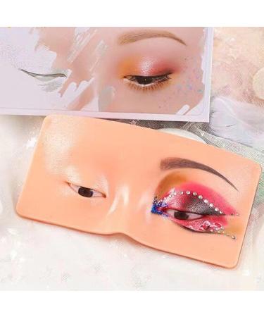 Artist Face Practice Board Realistic Face Skin 3D Eye Makeup Pad Reusable for Beginners to Practice Eyesmakeup Eyeshadow Eyeliner Eyebrow Mapping Kit (1) - Buy Online on GoSupps.com