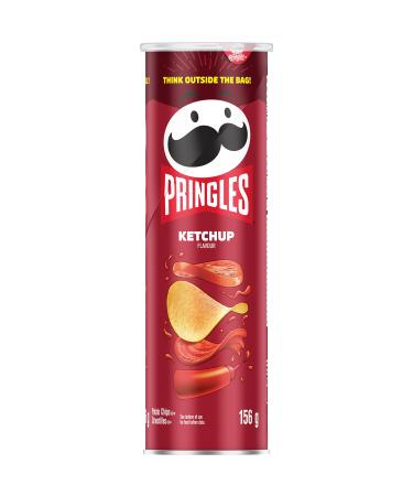 Pringles Potato Chips, Ketchup, 156 Grams/5.50oz Imported from Canada Potato Ketchup 5.5 Ounce (Pack of 1)