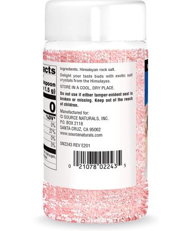 Source Naturals Himalayan Rock Salt 8 oz - Natural Flavor Enhancer & Mineral Rich - Buy Online on GoSupps.com