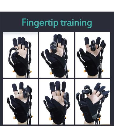 ZZBB Rehabilitation Robot Gloves Hemiplegia Rehabilitation Training Equipment for Hand Dysfunction Patients Exercise Finger Joint Orthosis Left Small - Buy Online on GoSupps.com