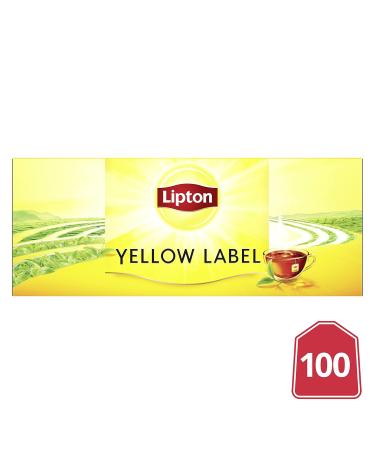Lipton Yellow Label Black Tea - Hand-Picked Blades Plant-Based Tea Bags Rainforest Alliance Certified | 100 Tea Bags - International Shipping Available - Buy Online on GoSupps.com