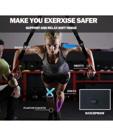 Scientific Cotton Rayon Fiber Kinesiology Tape - 16x2" Latex-Free Athletic Tape for Muscle Pain Relief & Performance Boost (Nude - Buy Online on GoSupps.com