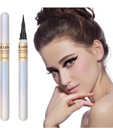 Makeup Eyeliner Liquid - Waterproof Fine Tip Matte Eye Liner Pens - Smooth Quick Drying Long-Lasting Eye Liners for Eye Makeup All Eye Shapes Women Makeup Shows 02# - Buy Online on GoSupps.com