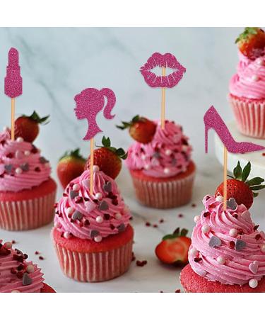 Blopee Cupcake Toppers Princess Cupcake Toppers for Girls Birthday Pink Cupcake Decorations for Birthday Party 12 pcs Cupcake Decor for Bridal Baby Shower Birthday Wedding Themed Party Decorations pink cupcake toppers Mixed1-pink1 - Buy Online on GoSupps.com