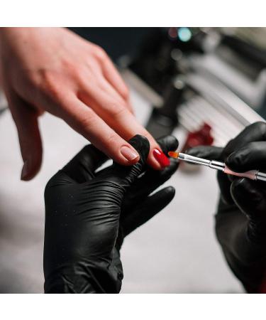 TOROKOM 2Pcs Dual-Ended Stainless Steel Poly Gel Brush & Spatula for Nails Extension (Pink & Black) - Nail Application Tool - Buy Online on GoSupps.com