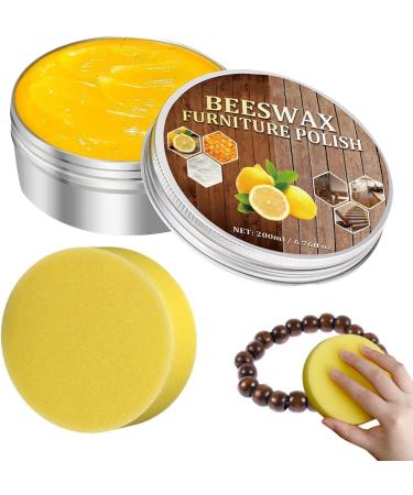 Wood Seasoning Beewax | Beeswax Wood Furniture Cleaner for Polishing Repair Wood Wax for Floors Cabinets Waxing Supplies for Furnitures Protect Care Aezon - Buy Online on GoSupps.com
