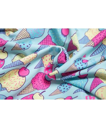 BONVERANO Baby Girls Swimsuit | UPF 50+ Sun Protection | Ice Cream Design | Size 2-3 Years - Buy Online on GoSupps.com